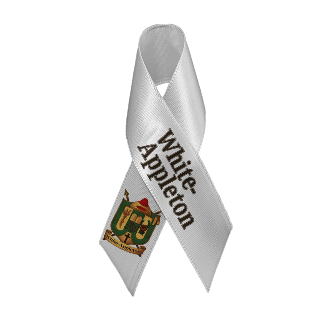 White-Appleton Family Crest Memorial Photo Ribbon