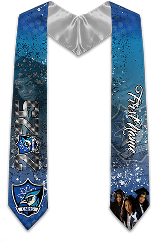 Halftone Graduation Personalized Photo Stole