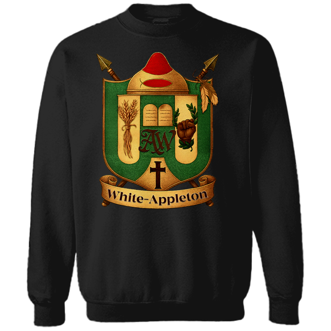White-Appleton Family Crest Crewneck Sweatshirts