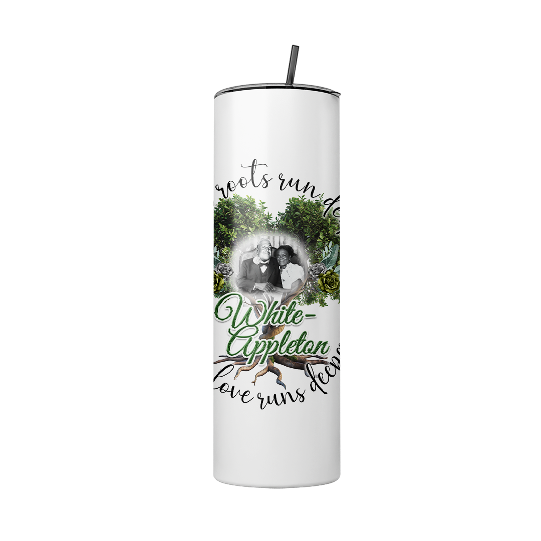 "White-Appleton" Family Lineage 20 oz Tumbler