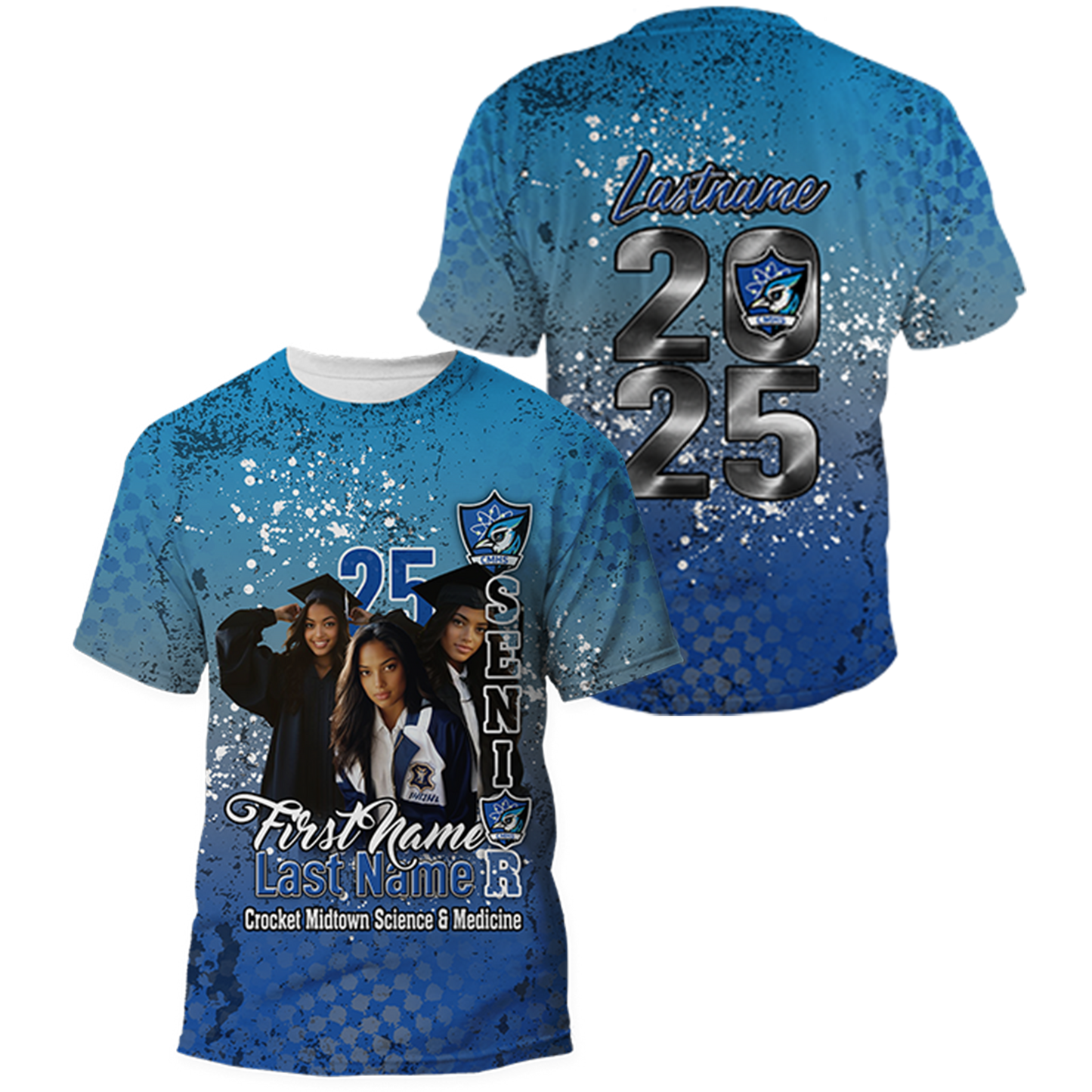 Halftone Graduation Personalized Shirt