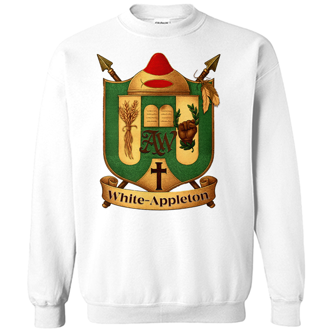 White-Appleton Family Crest Crewneck Sweatshirts