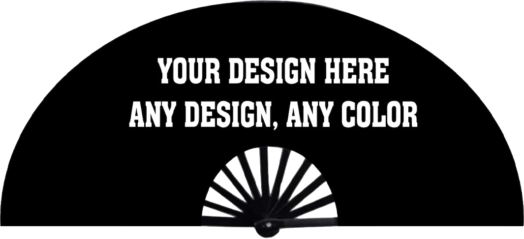 Clack Like You Mean It – Custom Printed 26" Fan That Snaps Back