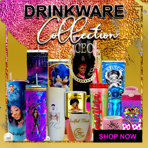 CustomDrinkWare - the ultimate way to showcase your unique designs and keep your drinks at the perfect temperature!