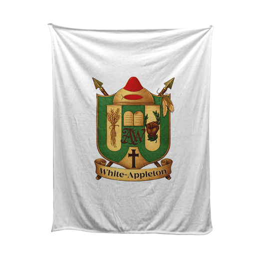 White-Appleton Family Crest Photo Fleece Blanket