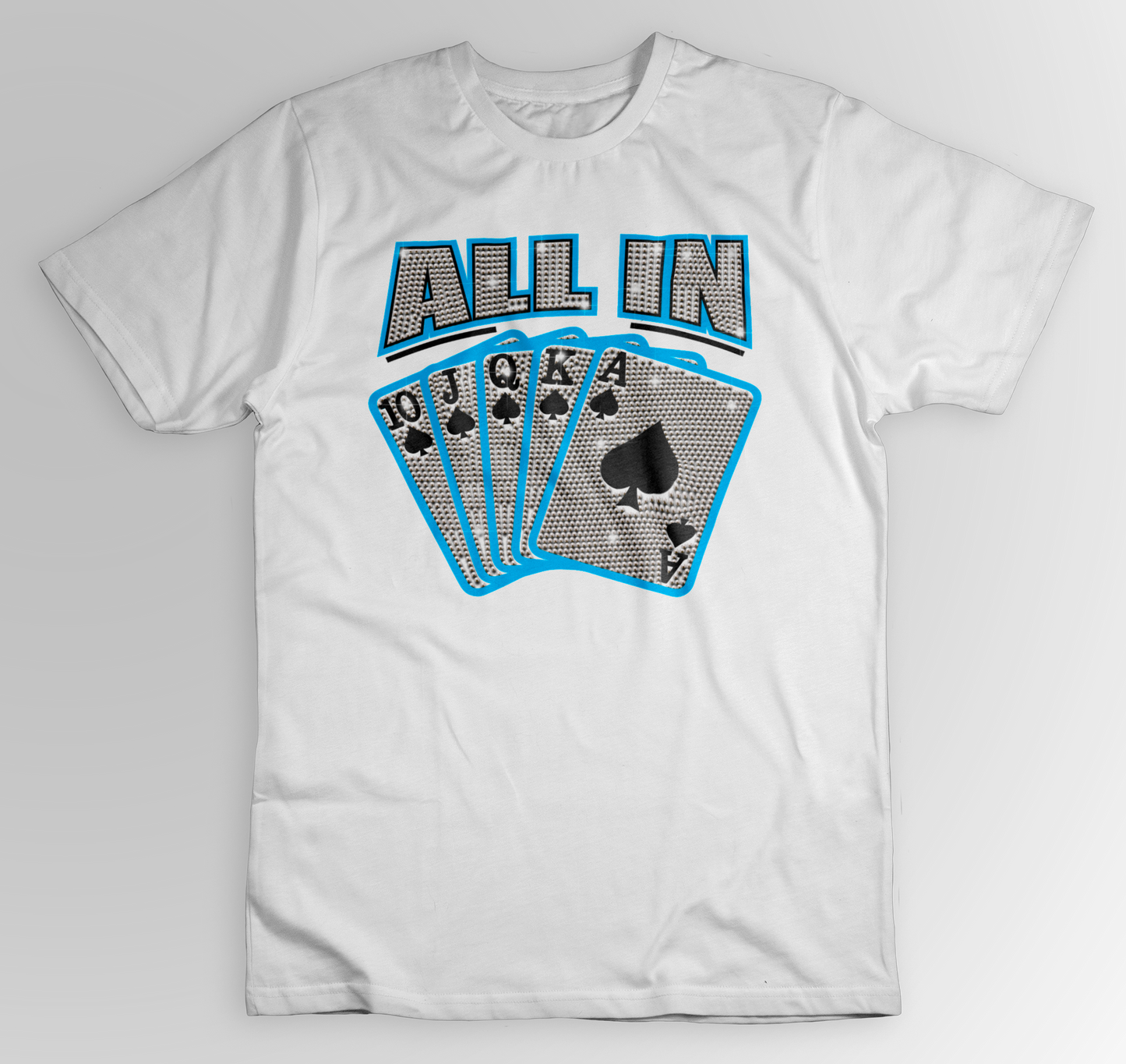 "ALL IN" Rhinestone T-shirts