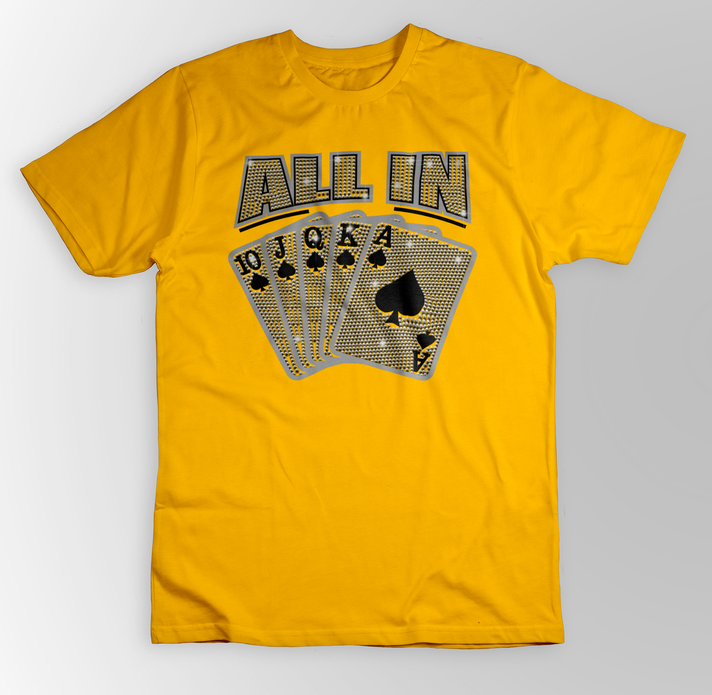 "ALL IN" Rhinestone T-shirts