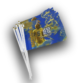 Wave Your Team Pride – Stand Out with Custom Spirit Flags! Perfect for sports events, rallies, or special occasions, these personalized flags will unite your group and make a bold statement wherever you go.