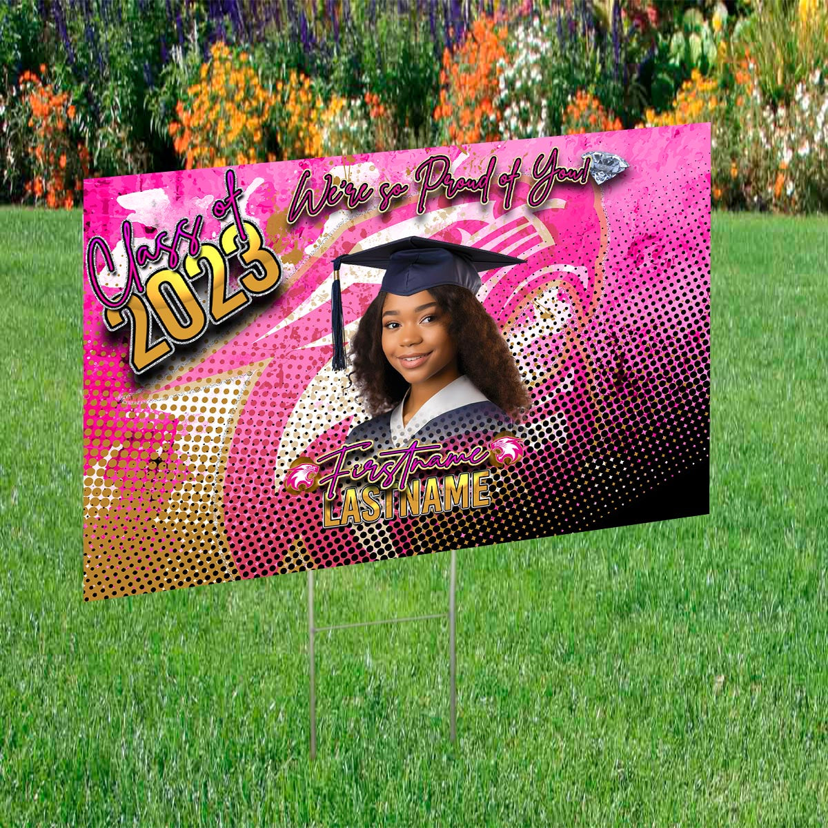 Picket Signs For Graduation Custom Graduation Yard Signs – Emagine Mara Customs