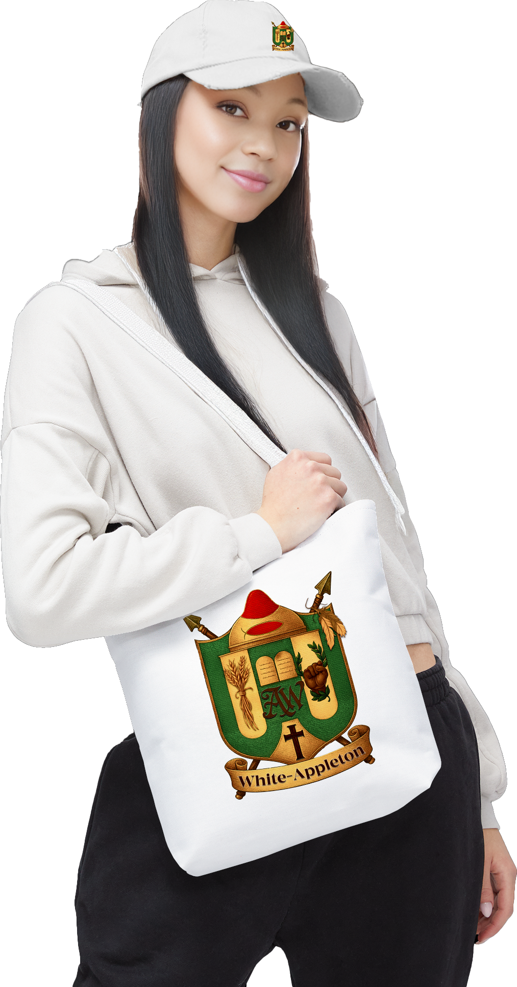 'White-Appleton Family Crest' Tote Bag
