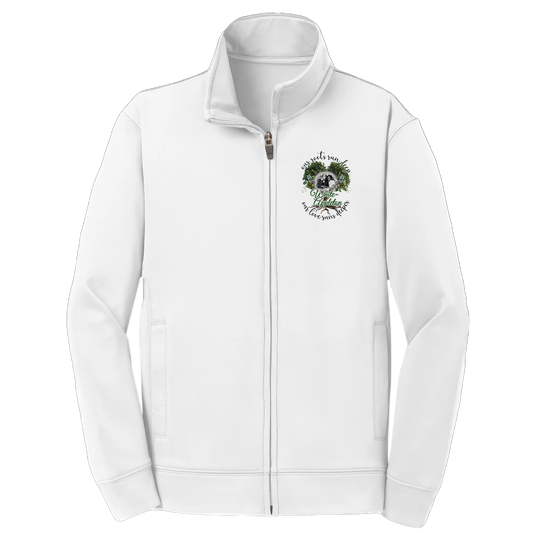 (Men) Track jacket with center-printed White-Appleton lineage photo framed by tree and roots design.