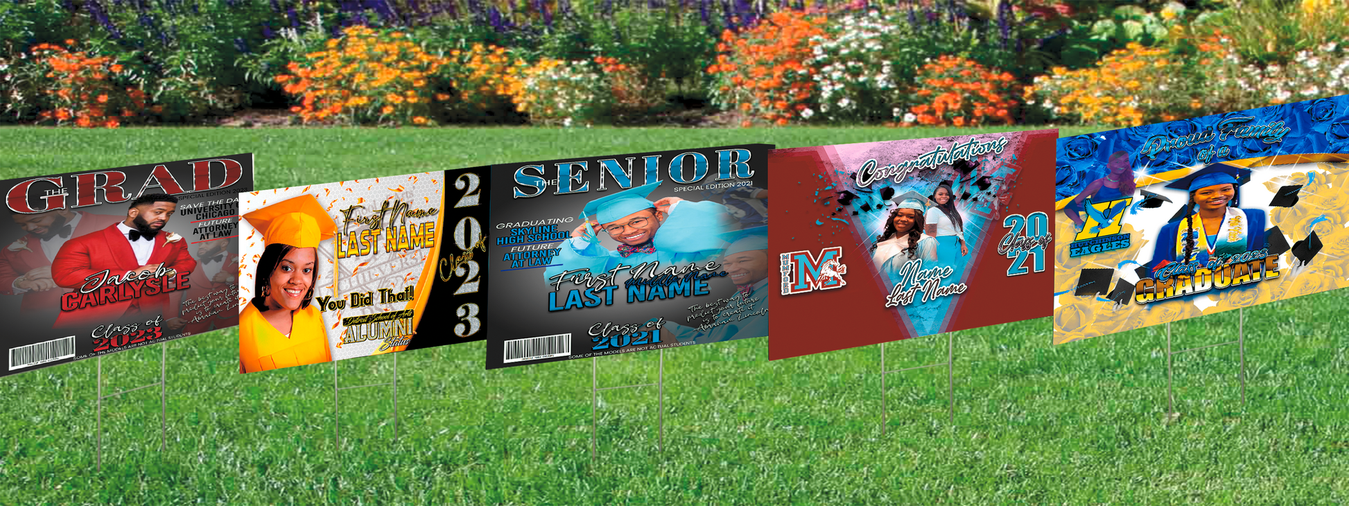 Our custom graduation signs can be used for a variety of purposes, such as to decorate the student's home, commemorate the occasion with photos, or to promote graduation events or parties. They make a great keepsake and can be treasured for years to come as a reminder of this significant achievement.