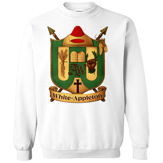 White-Appleton Family Crest Crewneck Sweatshirts
